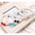 Pearl Bracelet Wholesale Crystal Bead Bangle Wedding Jewelry